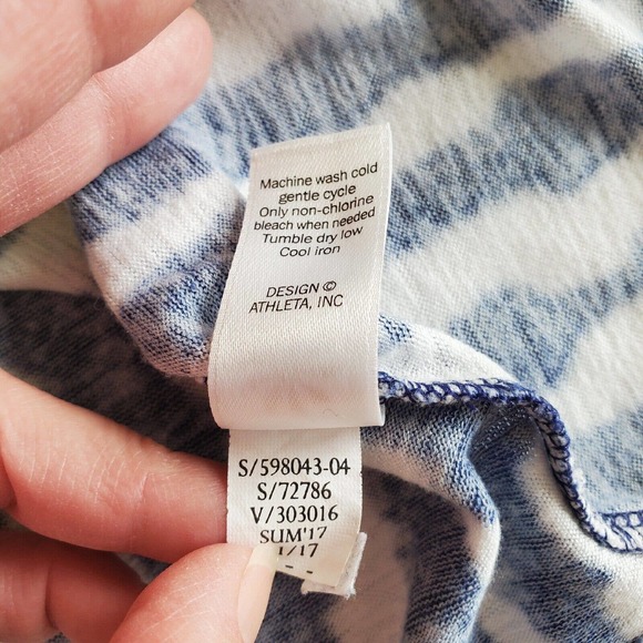 ATHLETA | Breezy Tank Top | White and Blue Tie Dye | Small - Picture 8 of 15